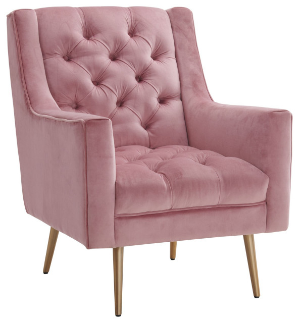 Picket House Furnishings Reese Accent Chair in Blush