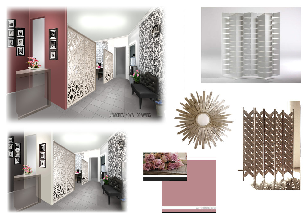 Дизайн-концепт для салона красоты Сахарин.