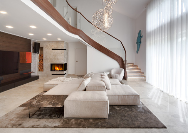 Villa Frankfurt contemporary-vardagsrum