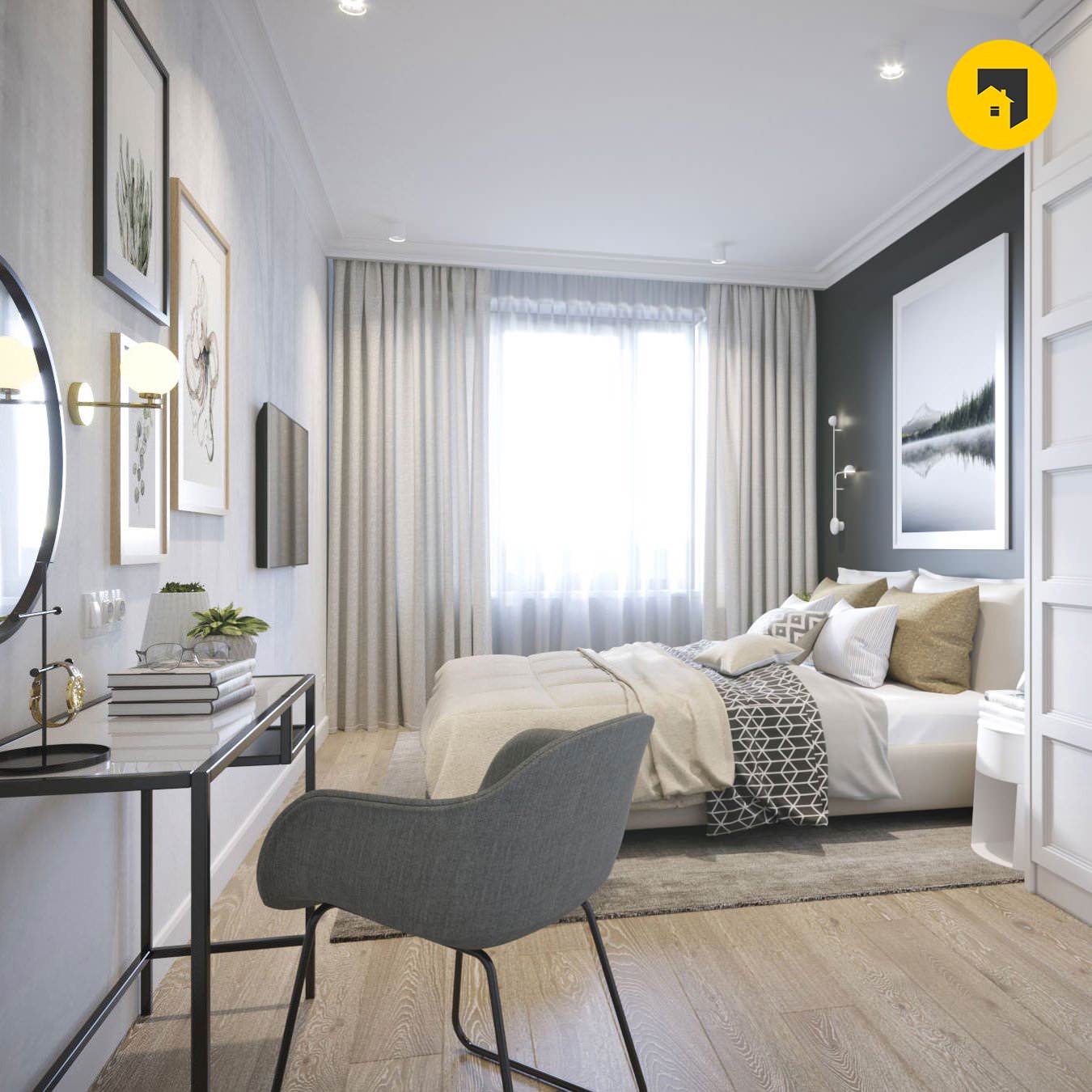 Дизайн-проект евродвушки в Рыбацком