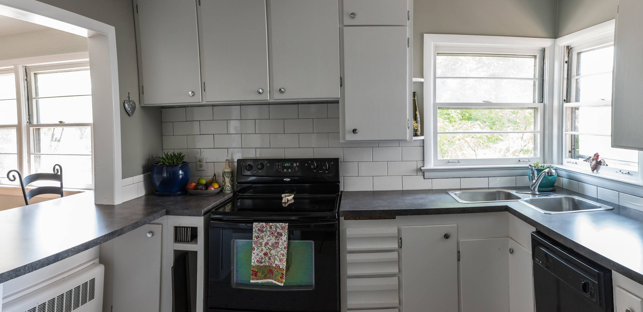 Kitchen Cabinet Refinish and Countertop Replacement