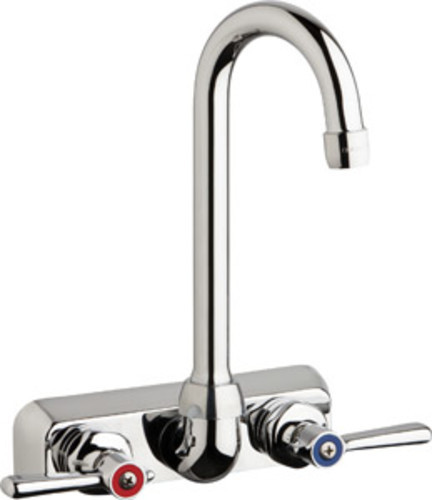 Chicago Faucets W4W-GN1AE35-369AB Commercial Grade Centerset - Chrome