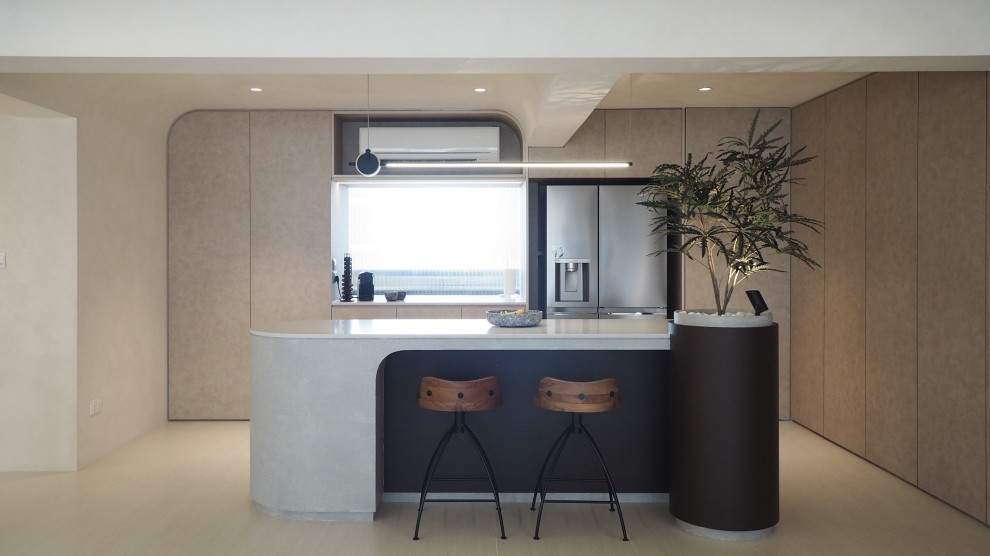 This is an example of a contemporary home bar in Singapore.