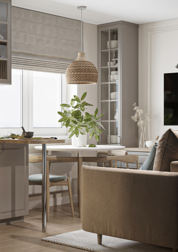 Однокомнатная квартире  в скандинавском стиле ЖК Новая Кузнечиха