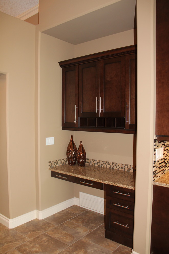 Kitchen - rustic kitchen idea in Edmonton