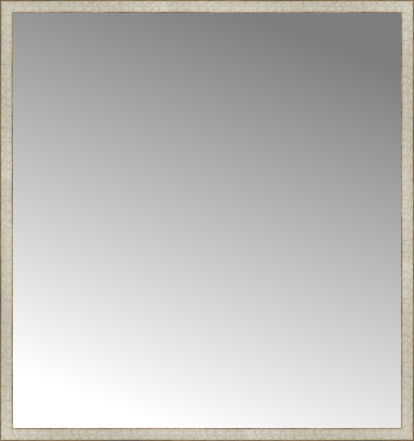 64"x68" Custom Framed Mirror, Silver Gold