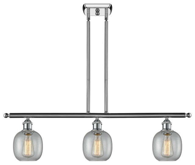 Innovations Belfast 3Light Dimmable LED Island Light, Polished Chrome