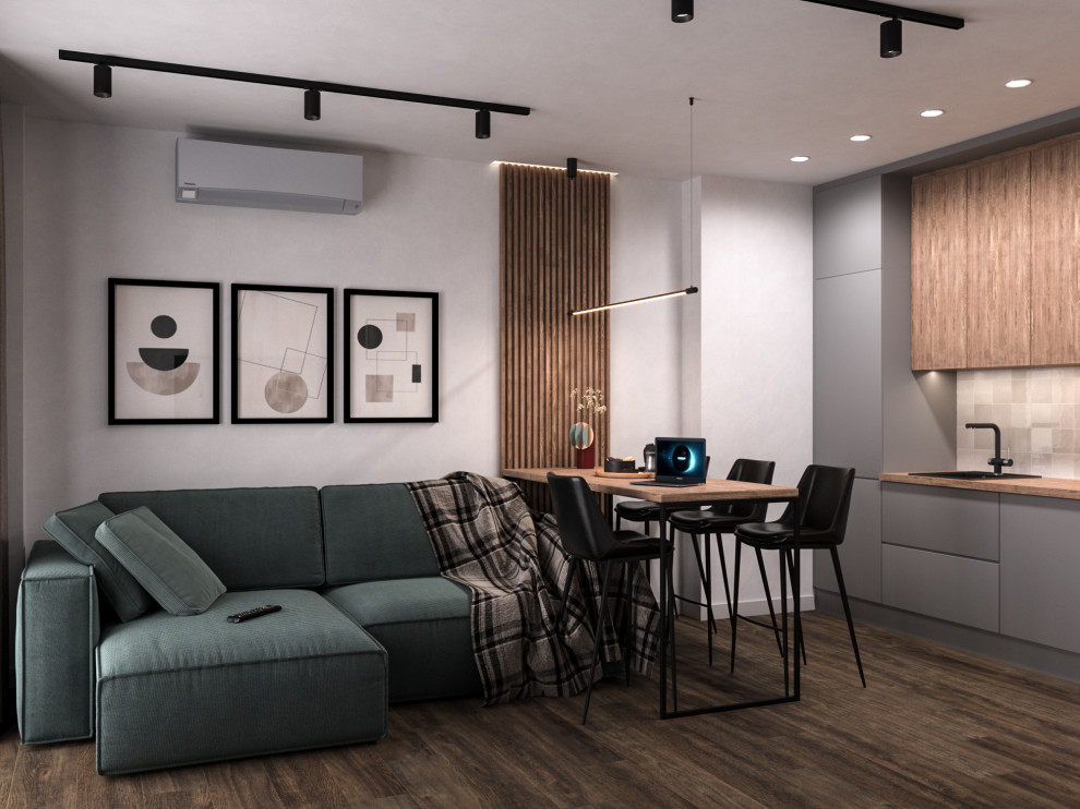 Дизайн интерьера кухня-гостиная