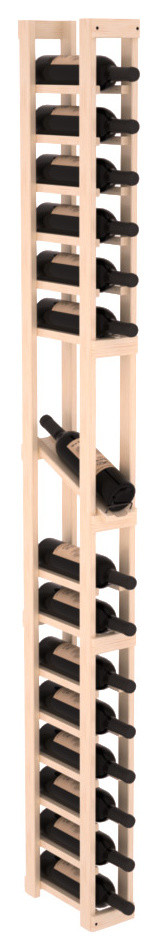 1 Column Display Row Wine Cellar Kit, Pine, Satin Finish