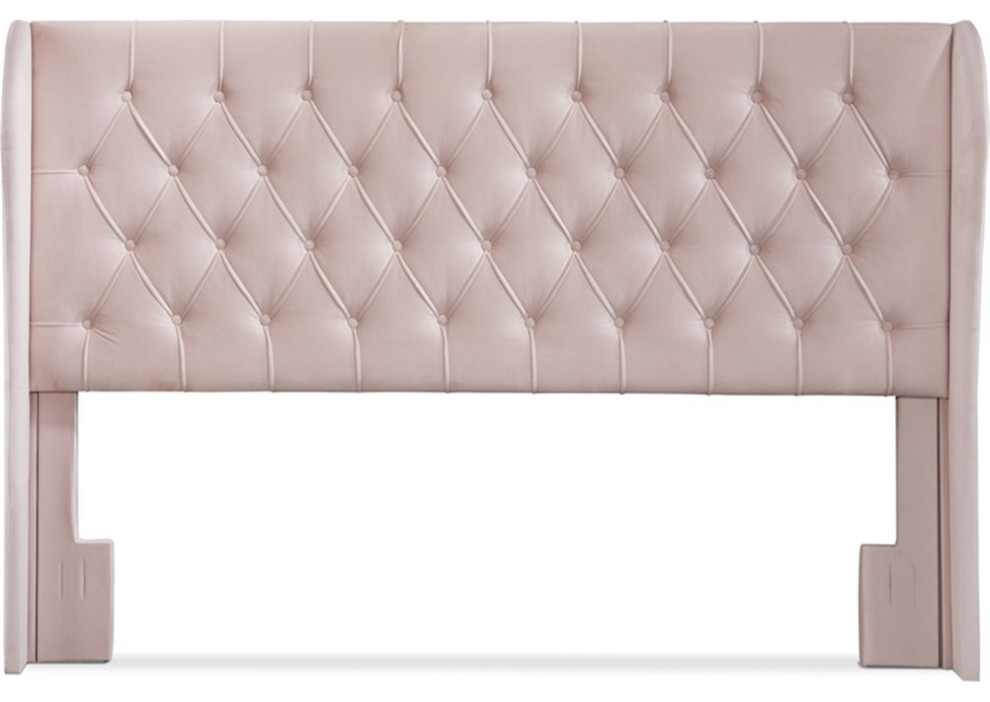 Pemberly Row Lillian August Harlow Upholstered Headboard King Size