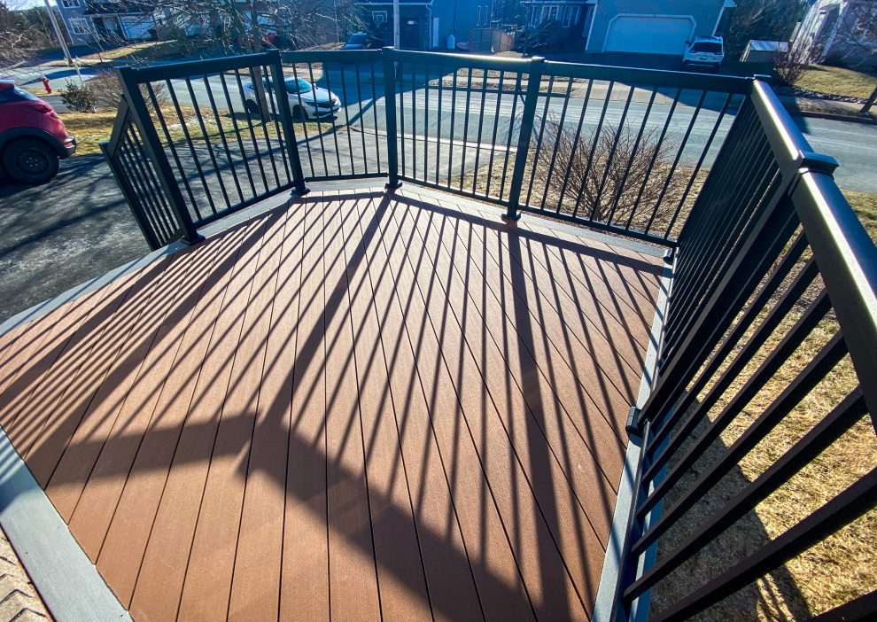 Small Entrance Deck with Black Railings Nova Scotia, Canada Deck