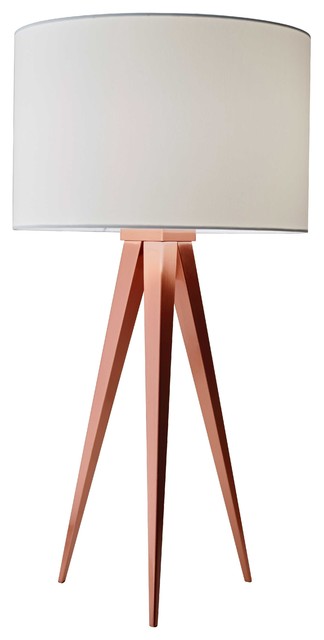 Adesso Director Table Lamp, Copper