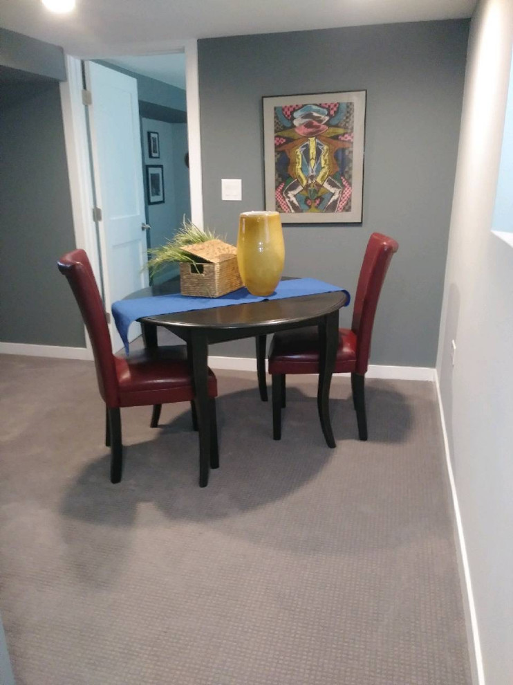 Transitional basement photo in Chicago