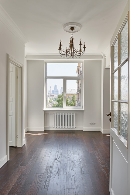 Квартира 80 м.кв, Москва contemporary-hallway-and-landing