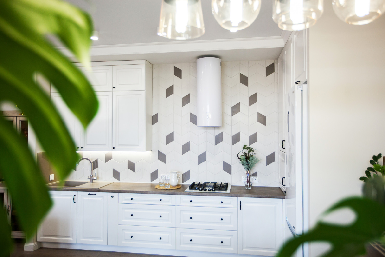 Белоснежная кухня из "Атмосферы Уюта"