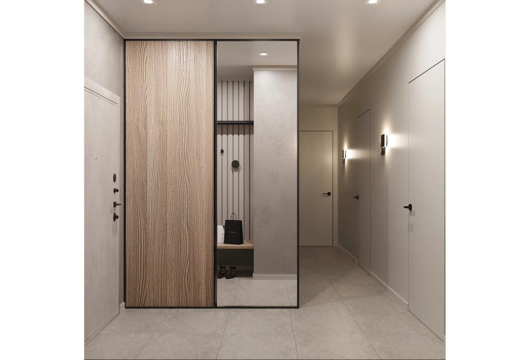 Яркий смешанный стиль в квартире 70 м2