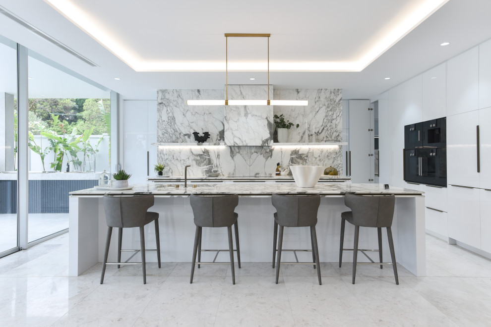 Photo of a contemporary kitchen in Sydney.