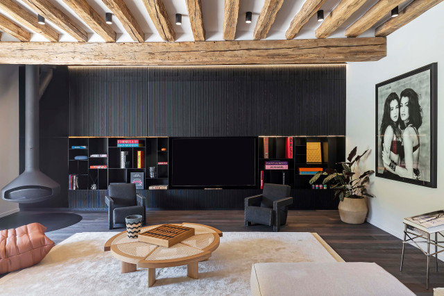 Maison 350m&sup2; industrial-living-room