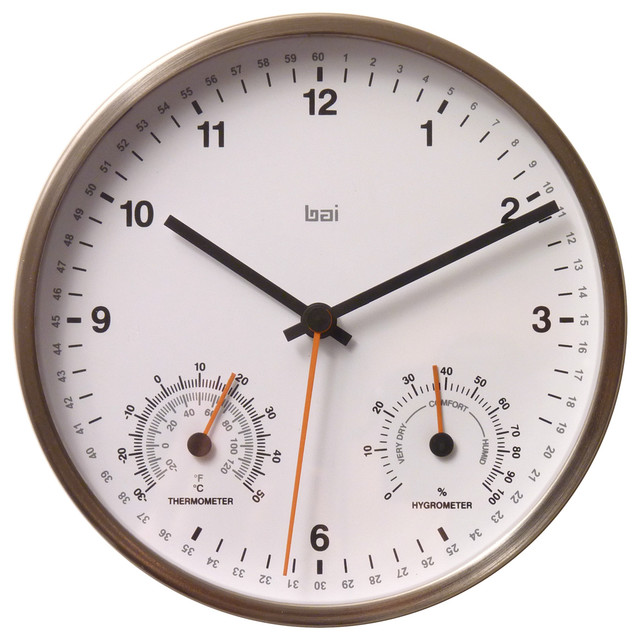 BAI Designer Wall Clock Helio Black
