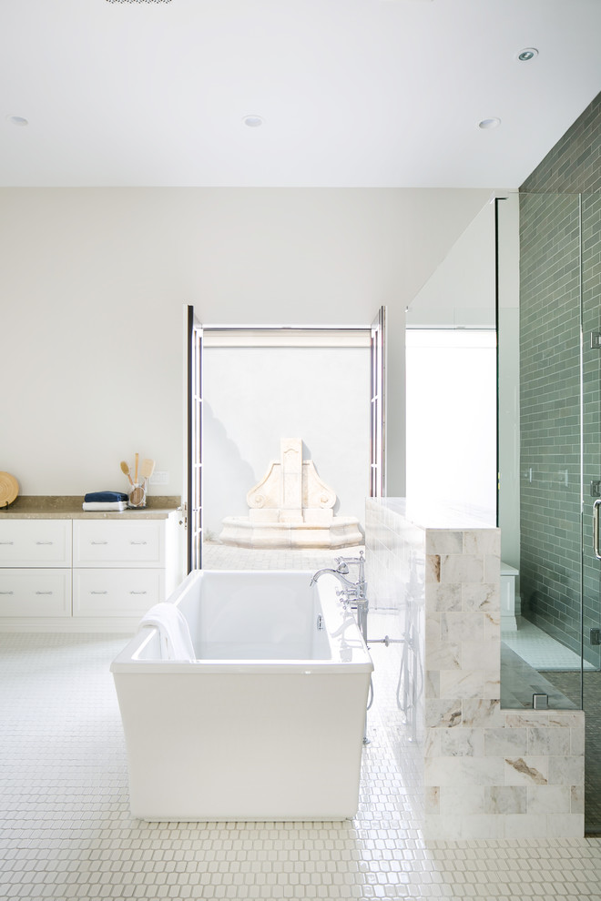 Inspiration for a transitional master bathroom remodel in Phoenix