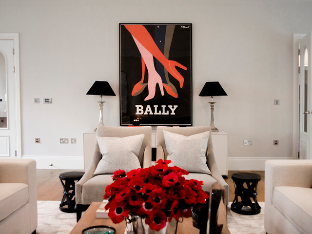 Oxshott - Surrey transitional-living-room