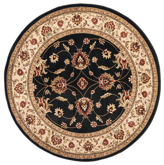 Safavieh Lyndhurst Lnh5539012 Black, Ivory Area Rug Victorian Area