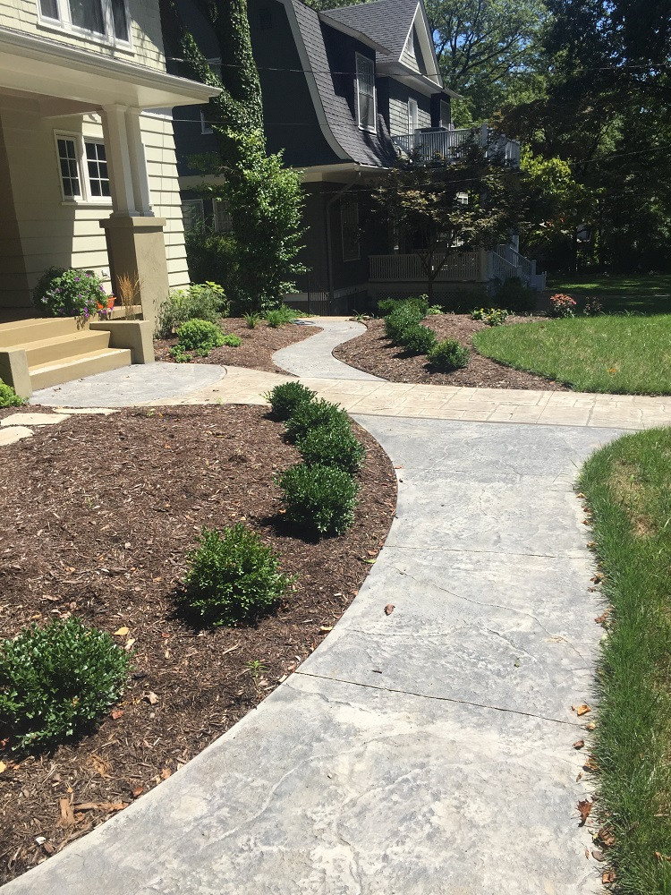 Webster Groves, Missouri Stamped Concrete Walkway