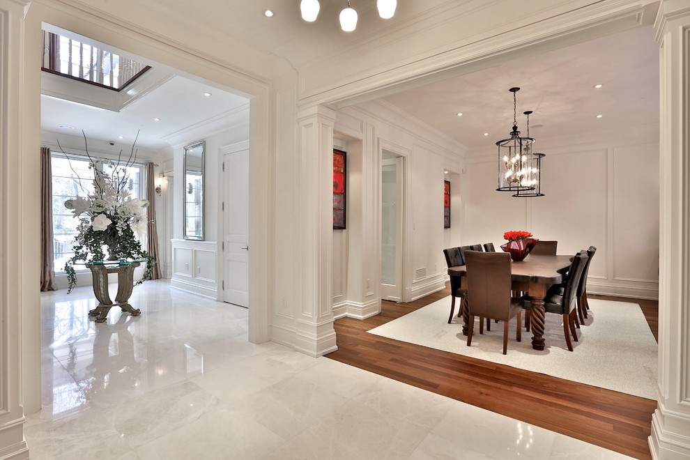 Inspiration for a transitional dining room remodel in Toronto