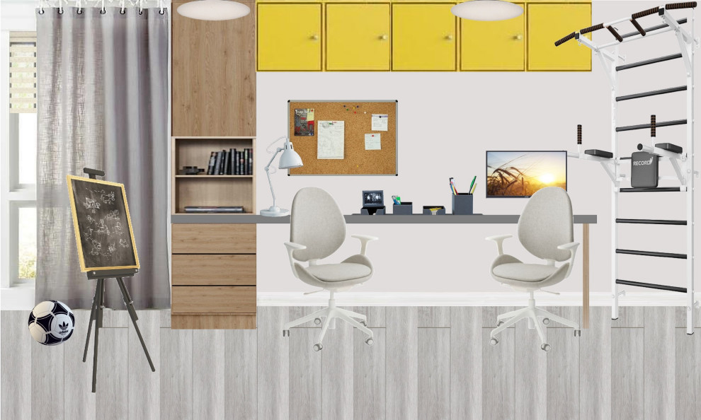 Коллаж художественно-стилевого решения детской комнаты