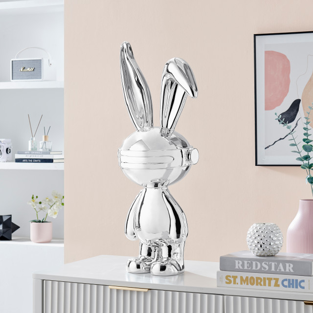 Chrome Futuristic Bunny Sculpture - Contemporary - Decorative Objects ...
