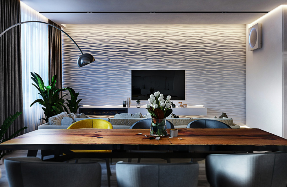 Дизайн квартиры в современном стиле в жилом квартале бизнес-класса «1147»