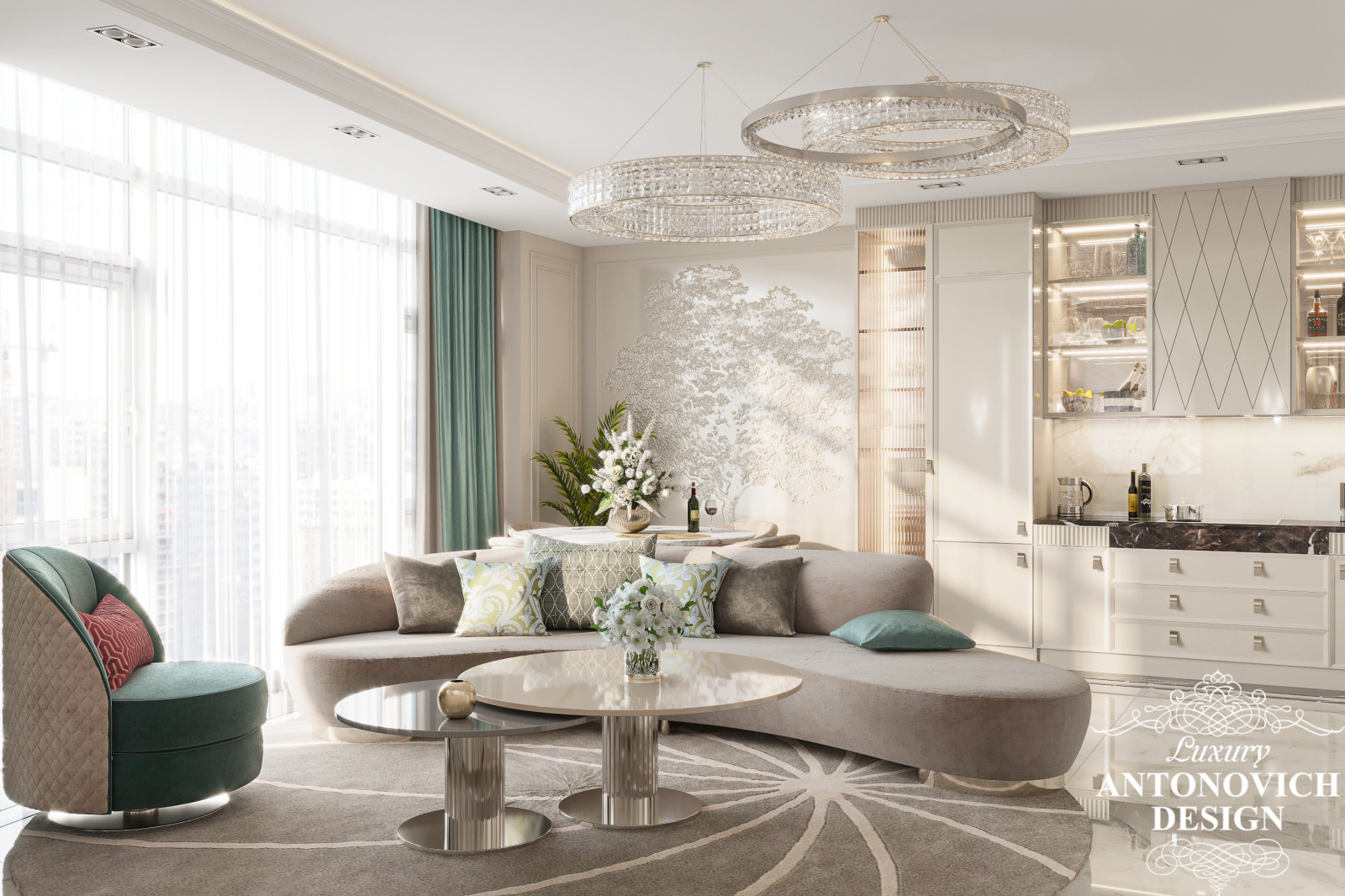 Авторский проект квартиры в ЖК "Busov Hill"