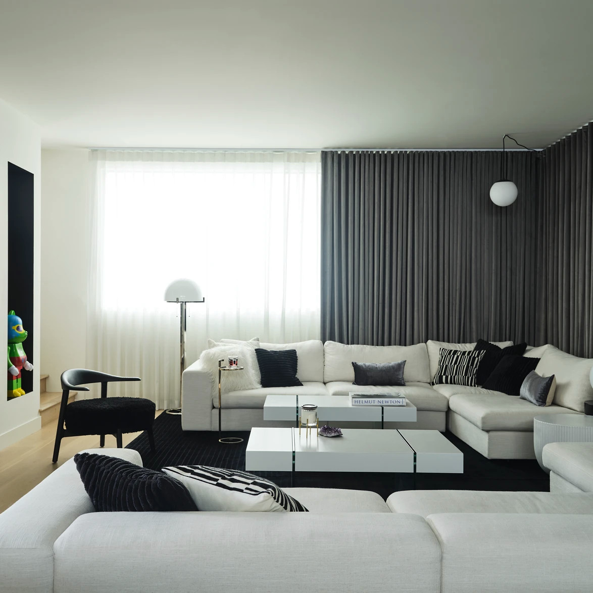 Sherman Oaks | Swanky Black and White Contemporary Home
