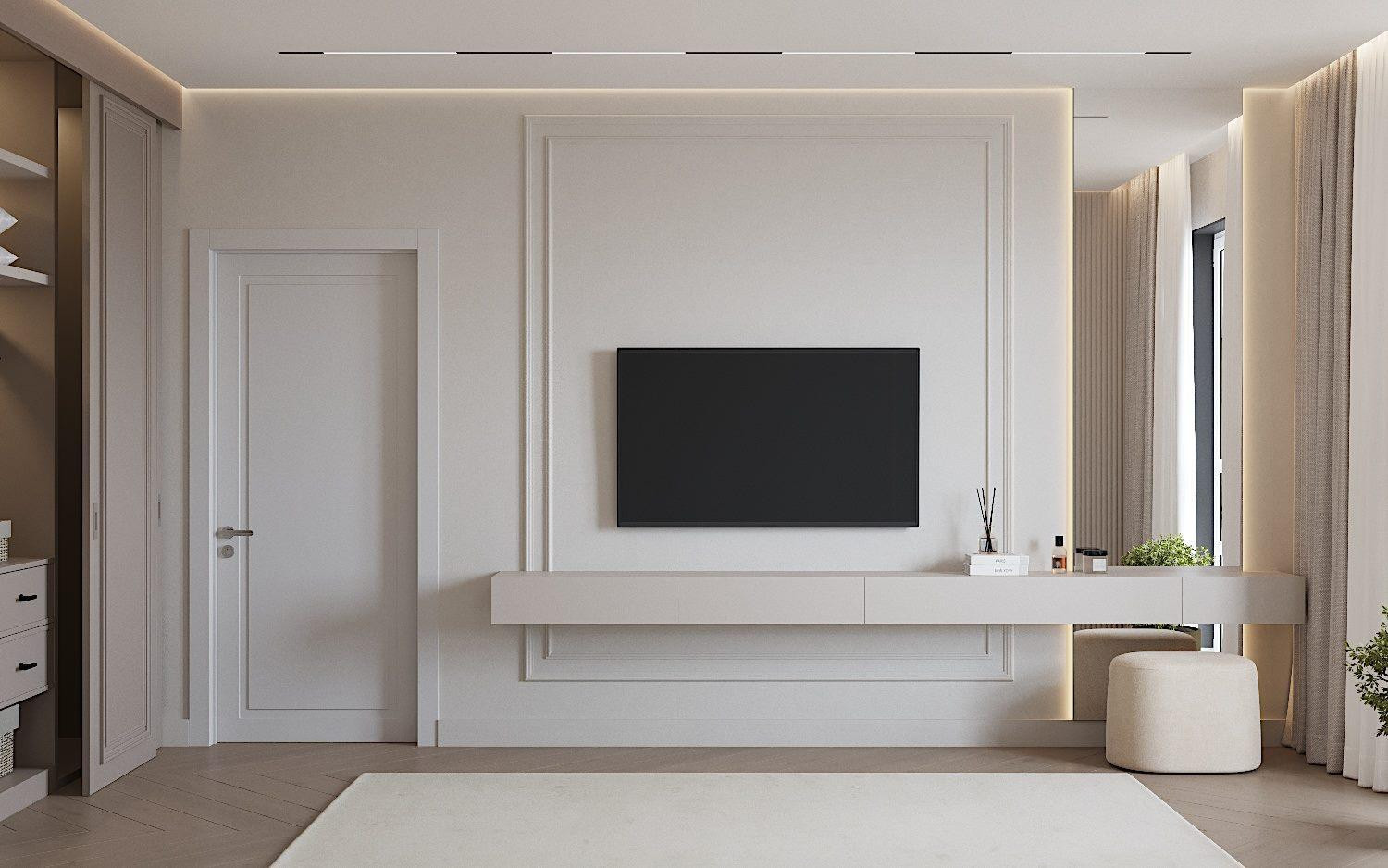 Квартира 57м2 в Новороссийске в стиле неоклассика