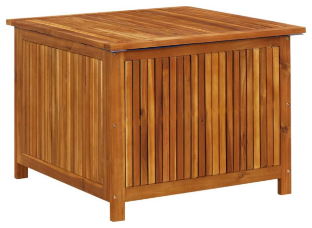 Vidaxl Garden Storage Box 29.5"x29.5"x22.8" Solid Acacia Wood
