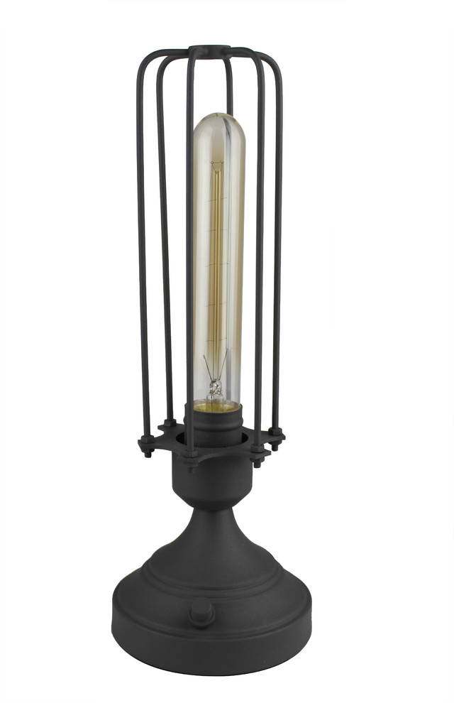 Burnham Industrial Cage Table Lamp Industrial Table Lamps by