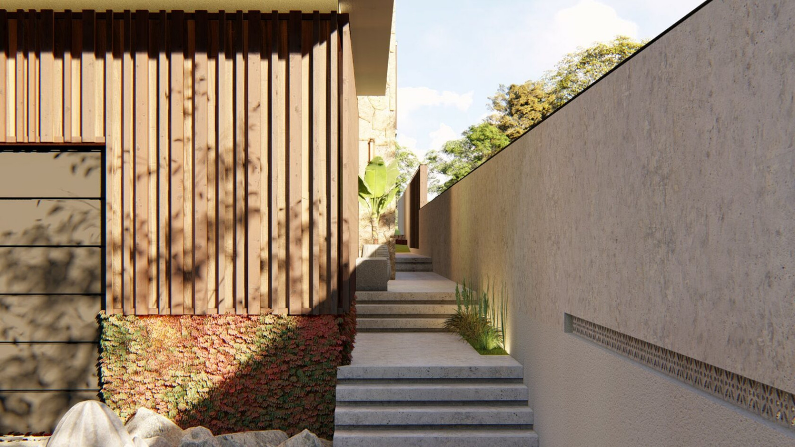 Узкий дом на узком участке