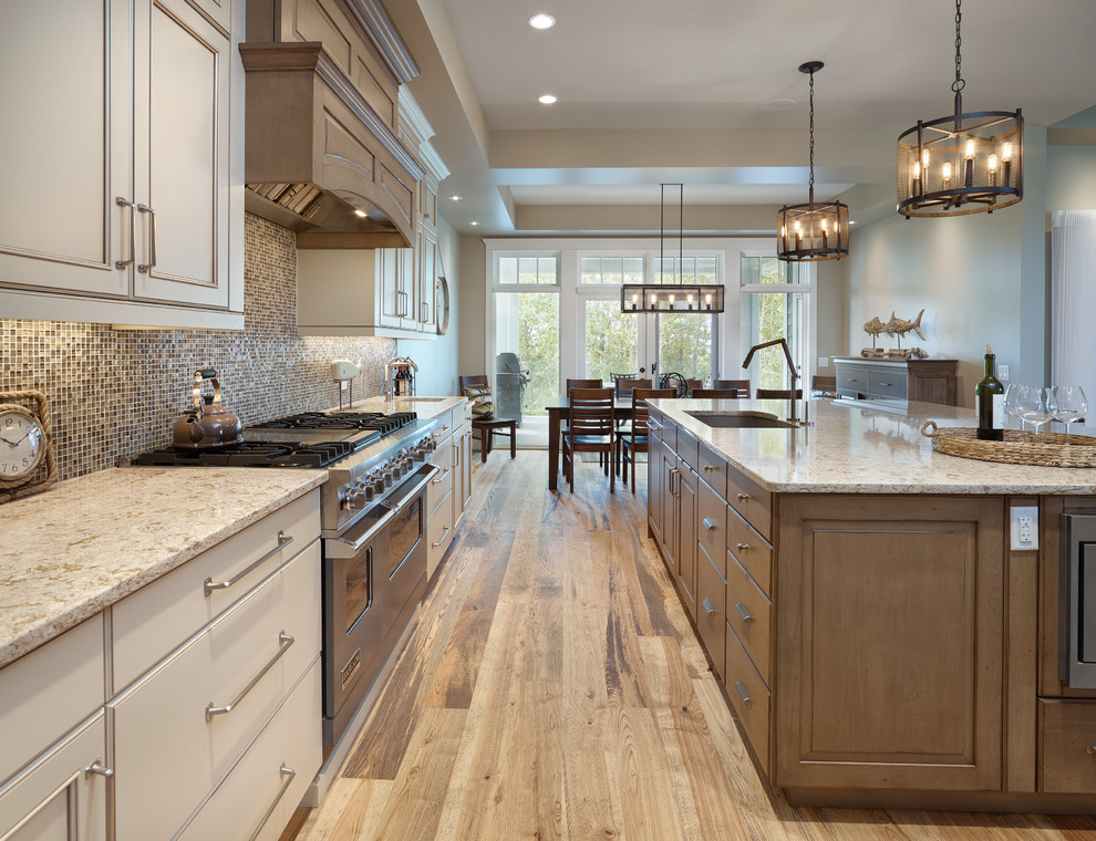 Inspiration for a transitional kitchen remodel in Edmonton
