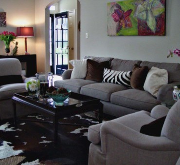 Inspiration for a traditional living room in Denver.
