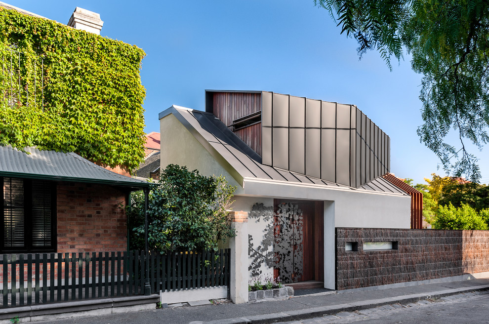 Design ideas for a large contemporary exterior in Melbourne.