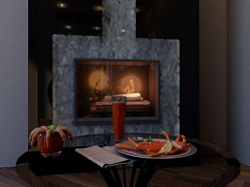 Гостиная в коттедже пос. Колосково