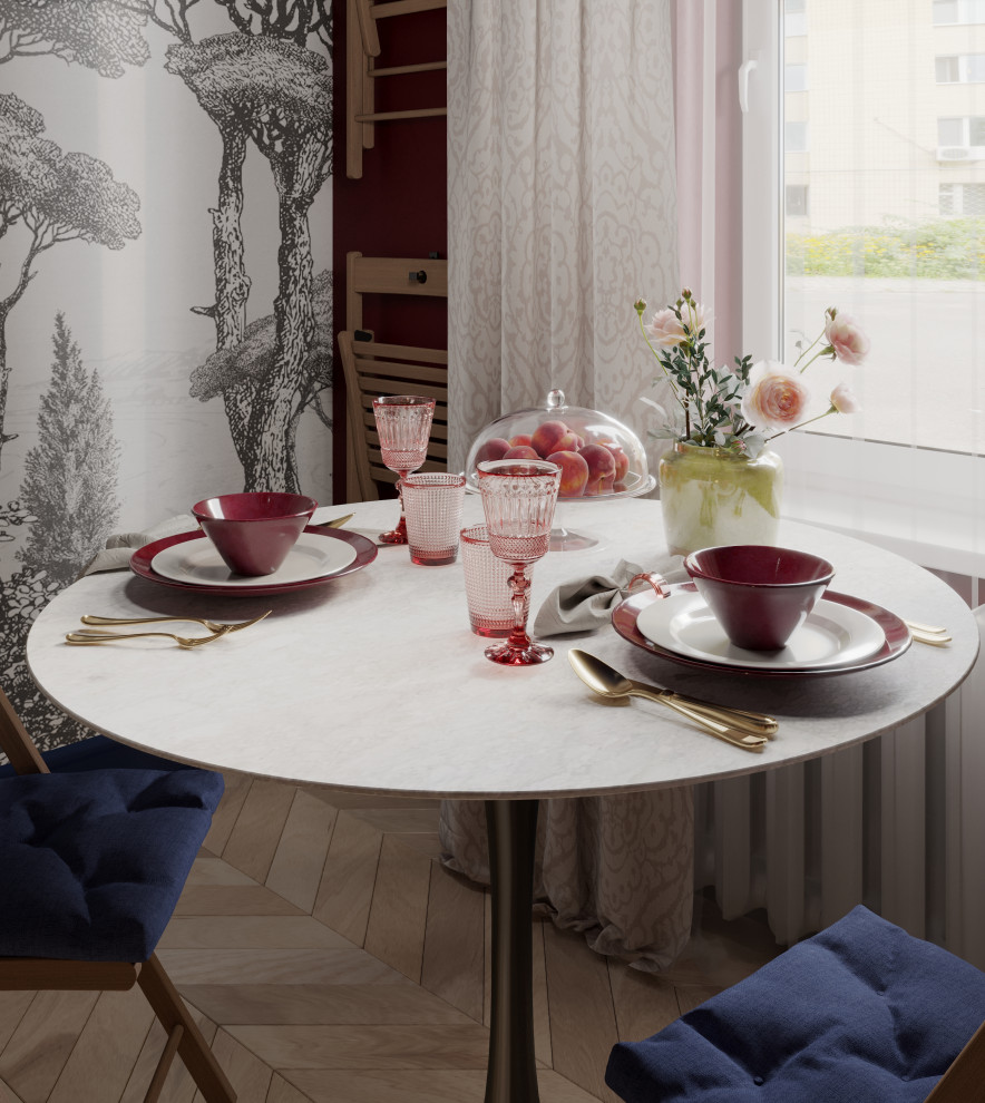 Яркая хрущёвка 45 кв.м для молодой пары