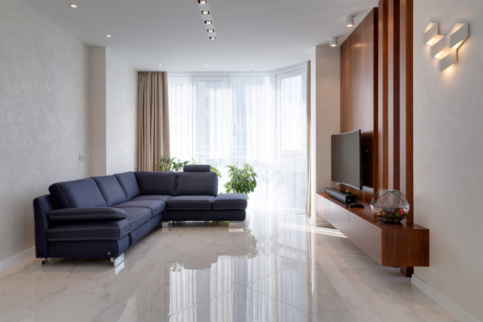 Интерьер с панорамными окнами