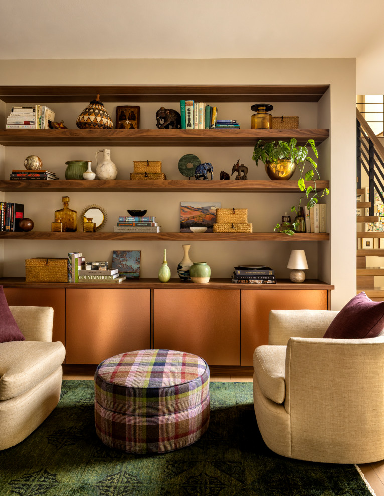Tactile, Earthy City Escape - Contemporary - Family Room - New York ...
