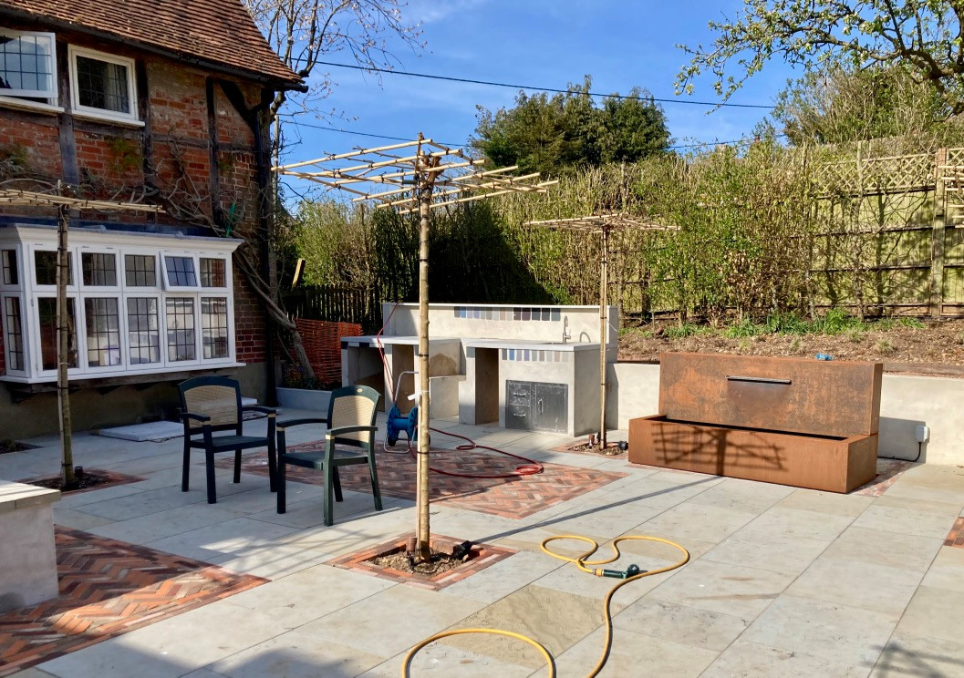 Old Meets New: A Modern Outdoor Kitchen