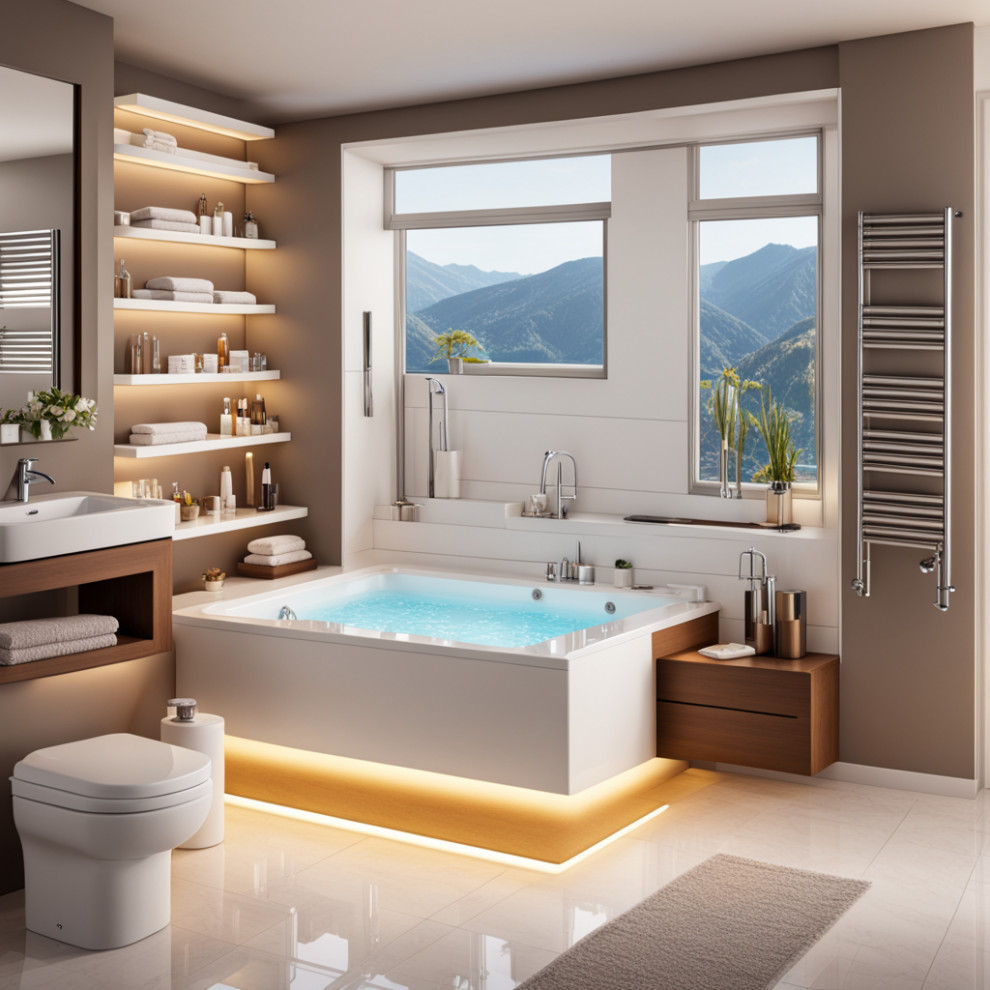 Ванная комната созданная ИИ