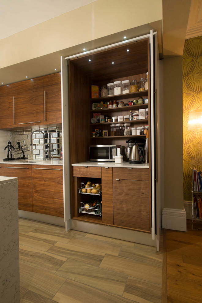 glamour with a twist - Contemporary - Kitchen - Cardiff ...