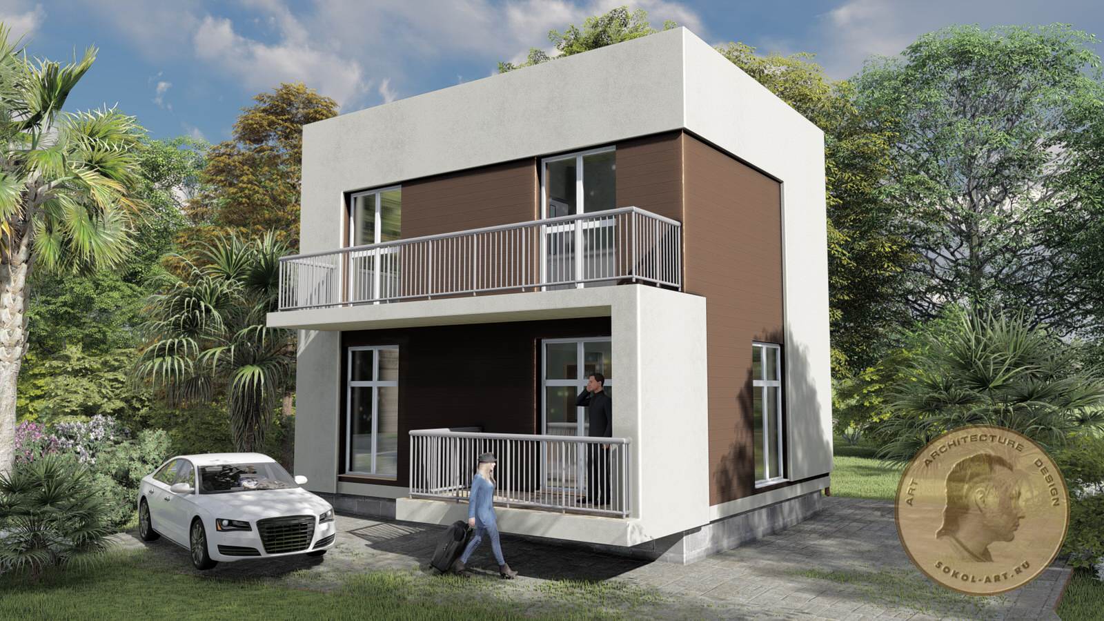 Эконом дома для Сочи (минимализм Хай-Тек)