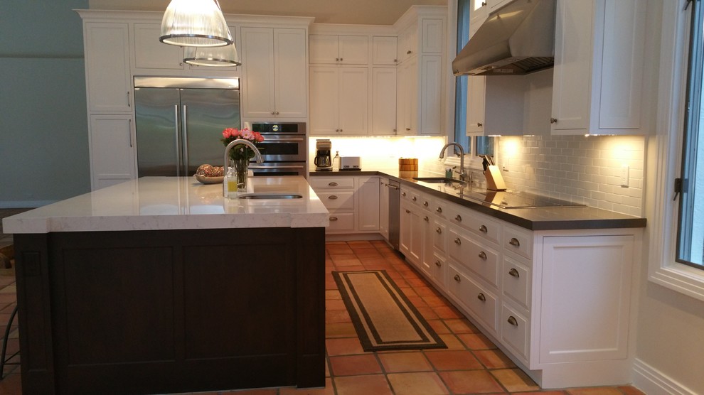 Inspiration for a transitional kitchen remodel in Miami