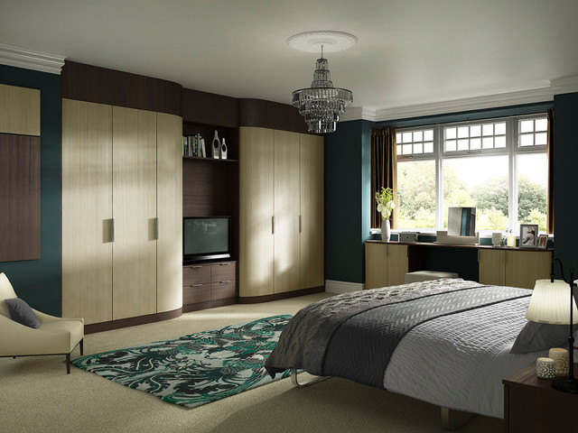 Hammonds Vigo Fitted Wardrobes In Light And Dark Pine